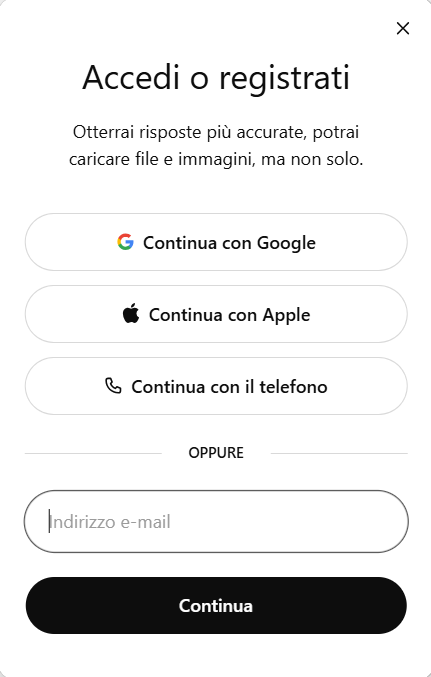 Cos'è ChatGPT: Pagina di registrazione ChatGPT 2026